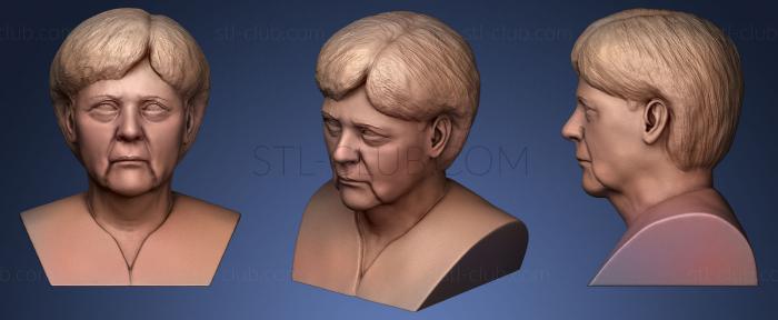 3D мадэль Ангела Меркель (STL)